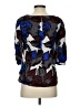 Trina Turk 100% Silk Floral Multi Color Black Blouse Size S - photo 2
