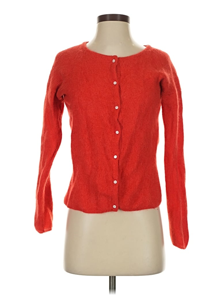 Pre-owned La Maille Sezane Paris Cardigan Sweater In Red