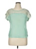 Urvana 100% Polyester Teal Green Short Sleeve Top Size XL - photo 1
