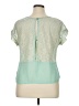 Urvana 100% Polyester Teal Green Short Sleeve Top Size XL - photo 2