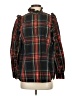 J.Crew 100% Cotton Plaid Black Long Sleeve Blouse Size S - photo 1