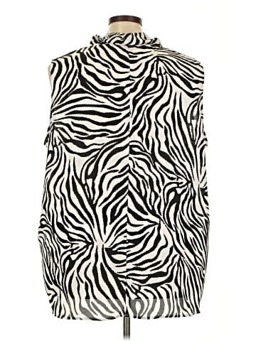 Molly & Isadora Sleeveless Button-Down Shirt (view 2)