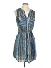 Skies Are Blue 100% Polyester Tweed Blue Cocktail Dress Size XS - photo 1