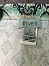 River Print Teal Casual Skirt Size S - photo 4