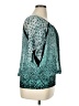 Style&Co 100% Polyester Teal 3/4 Sleeve Blouse Size XL - photo 4