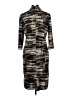 Max Studio 100% Polyester Graphic Black Casual Dress Size L - photo 2