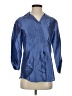 Chico's 100% Silk Metallic Blue Blouse Size Sm (0) - photo 1