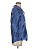 Chico's 100% Silk Metallic Blue Blouse Size Sm (0) - photo 4