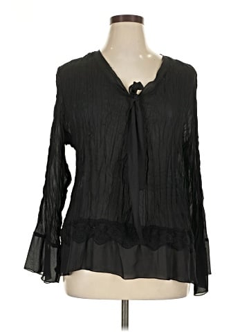 Apostrophe 3/4 Sleeve Blouse (view 1)