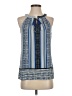 Rose + Olive Blue Sleeveless Blouse Size XS - photo 1