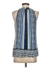 Rose + Olive Blue Sleeveless Blouse Size XS - photo 2