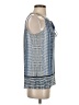 Rose + Olive Blue Sleeveless Blouse Size XS - photo 4