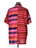 Unbranded 100% Polyester Color Block Red Short Sleeve Blouse Size XL - photo 2