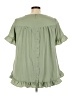 Emery Rose 100% Polyester Green Short Sleeve Blouse Size 3X - photo 2