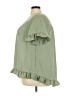 Emery Rose 100% Polyester Green Short Sleeve Blouse Size 3X - photo 5