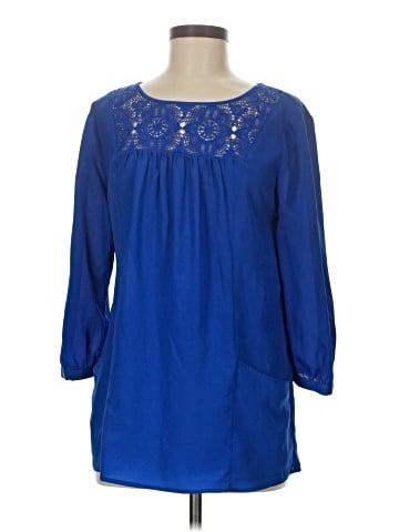 Black Rainn 3/4 Sleeve Blouse (view 1)