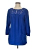 Black Rainn 100% Polyester Blue 3/4 Sleeve Blouse Size M - photo 1