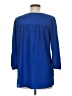 Black Rainn 100% Polyester Blue 3/4 Sleeve Blouse Size M - photo 2