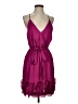 Aqua 100% Polyester Burgundy Cocktail Dress Size S - photo 1