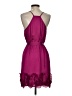 Aqua 100% Polyester Burgundy Cocktail Dress Size S - photo 2