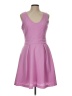 Jennifer Lopez Chevron-herringbone Purple Cocktail Dress Size 12 - photo 1