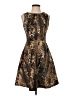 Jennifer Lopez Animal Print Brown Cocktail Dress Size 2 - photo 1