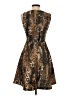 Jennifer Lopez Animal Print Brown Cocktail Dress Size 2 - photo 2