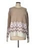 J.Crew Chevron-herringbone Tan Pullover Sweater Size L - photo 1