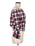 Love Notes 100% Cotton Red Long Sleeve Blouse Size M - photo 4