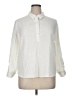 Billy T 100% Lyocell Solid Ivory Long Sleeve Blouse Size XL (petite) - photo 1