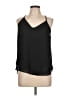 Sans Souci 100% Polyester Black Sleeveless Blouse Size L - photo 1