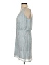 Gianni Bini Stripes Silver Cocktail Dress Size 2 - photo 5
