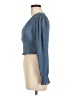 Storia 100% Polyester Blue Long Sleeve Blouse Size M - photo 5