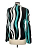Shein Color Block Teal Long Sleeve Blouse Size 6 - photo 2