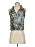 Pharaoh 100% Viscose Silver Sleeveless Blouse Size XS (0) - photo 1