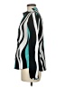 Shein Color Block Teal Long Sleeve Blouse Size 6 - photo 5