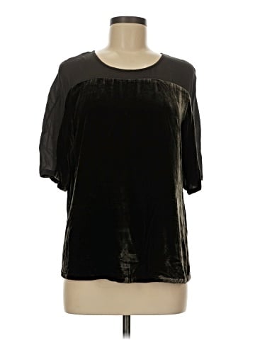 Wrap Short Sleeve Blouse (view 1)