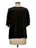 Wrap Black Short Sleeve Blouse Size 8 - photo 2