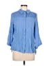 Energie 100% Rayon Blue 3/4 Sleeve Blouse Size L - photo 1