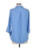 Energie 100% Rayon Blue 3/4 Sleeve Blouse Size L - photo 2