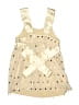 Justice 100% Polyester Polka Dots Gold Dress Size 8 - photo 2