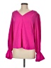 Aqua 100% Polyester Pink Long Sleeve Blouse Size M - photo 1
