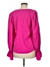Aqua 100% Polyester Pink Long Sleeve Blouse Size M - photo 2