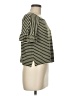 Max Studio Stripes Green Short Sleeve T-Shirt Size M - photo 4