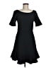 HD in Paris Solid Black Casual Dress Size 8 - photo 1