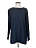 Black Label by Chico's 100% Polyester Blue Long Sleeve Top Size Med (1) - photo 1