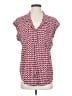 Jachs Girlfriend 100% Rayon Red Short Sleeve Blouse Size XS - photo 1