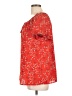 Max Studio 100% Polyester Red Short Sleeve Blouse Size L - photo 5