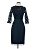 JJ's House 100% Polyester Blue Cocktail Dress Size 4 - photo 1