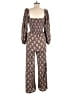 Conditions Apply Paisley Brown Jumpsuit Size M - photo 2